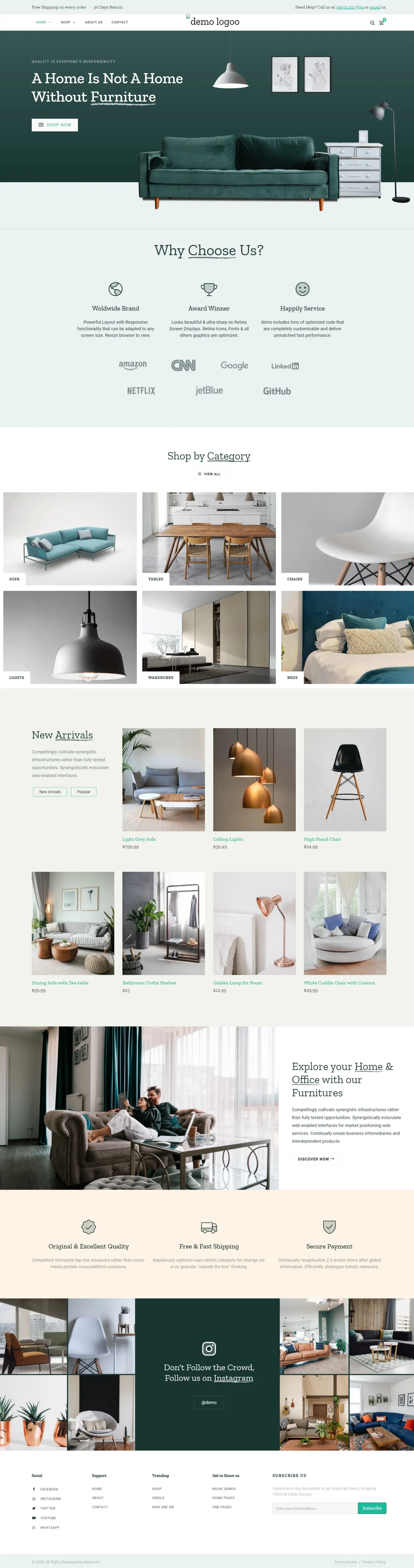 Furniture Store Website