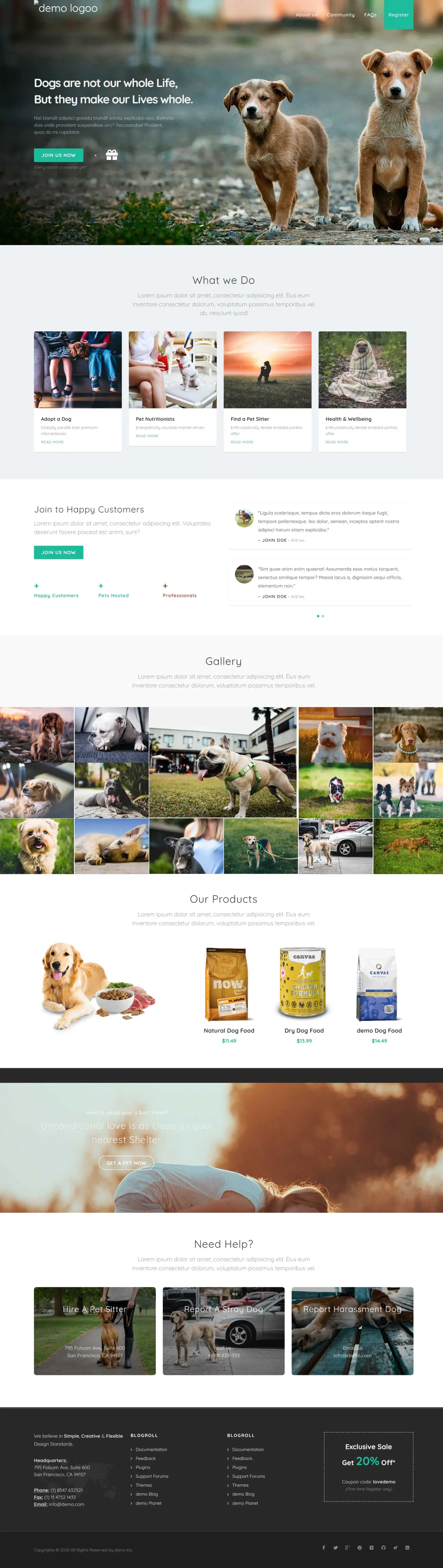 Pet Care Website