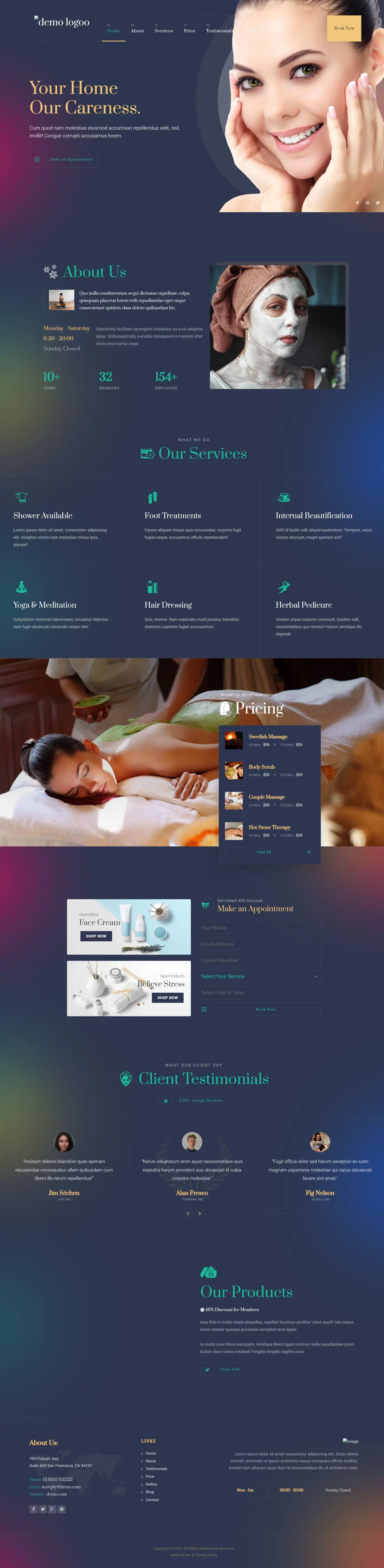 Spa Website 2